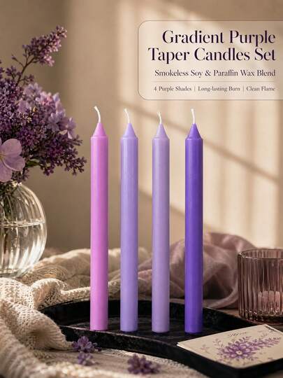4 Peças Velas Aromáticas de Decoração Atmosférica para o Lar, Feitas de Cera de Soja e Parafina, Conjunto de Velas Perfumadas Sem Fumaça Preta, Podem Queimar por 4 Horas, Contendo Fragrância de Sândalo, Velas Perfumadas Decoradas para o Ramadã, Velas de Decoração para o Dia dos Namorados, Múltiplos Conjuntos de Velas Vermelho Vinho, Decoração de Velas para Festa, Velas Finas de Natal Adequadas para Presentear Mulheres, Amigos Próximos e Presentes de Inverno