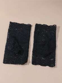 1對女性性感蕾絲無指手套，透明網格長袖，性感透明網格無指手套，防滑駕駛手套，優雅黑色，薄款透氣彈性黑色手套，性感優雅，春夏秋季風格，適合駕駛與騎行，防滑，夏季防紫外線且性能優異，適合女性與女孩 - 適用於主題派對、嘉年華與節慶 - 亮螢光手腕帶 - 多色 - 查看 3