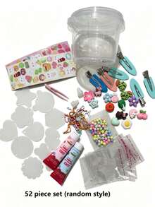 62/247pcs Girls Creative DIY Sticker Set, Gugu Card Art Toy, Suitable For Girls, Includes Goo Cards And Stickers, Complete DIY Scrapbooking Materials, Fun Toy And Art Supplies For Kids (Random Color & Style) - Multicolor - View 8