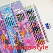 Bộ 12 bút chì phong cách Anime/K-Pop, 12 bút chì 2B có tẩy, thích hợp cho học sinh, trẻ em, học tập, văn phòng phẩm, bài tập ở trường, quà tặng sinh nhật (Kiểu dáng ngẫu nhiên) - Nhiều màu - Xem 9