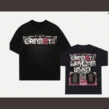 New!! Grey Day 2026 Tour T-Shirt Rap Concert Merch Tee Two Side Reprint - 黑色 - 查看 1
