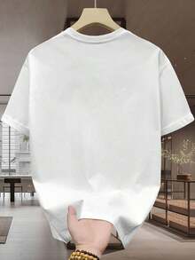 Summer Men's Crew Neck T-Shirts Gym Leisure Vacation High Quality Men's Shirts Fashion Prints Y2K Men's Clothing Festival Sweatshirt Men's Sets Men's Gifts Local Mexico - 白色 - 查看 2