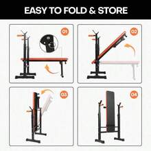 Weight Benches - Black and Orange - View 4