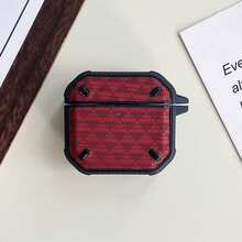 1 chiếc ốp tai nghe Bluetooth thiết kế hình thoi, tương thích với Apple 4, Pro 2/3, quà tặng kỷ niệm, quà tặng lễ Phục Sinh thời trang và đa năng. - Đỏ - Xem 9