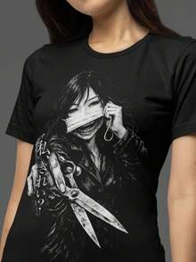 Women T-Shirts - Black - View 6