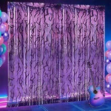 Hasbro Bộ 20 tấm rèm phông nền lấp lánh chủ đề sinh nhật K-Pop hình tia chớp, trang trí tiệc, phụ kiện chụp ảnh. - Xem 6