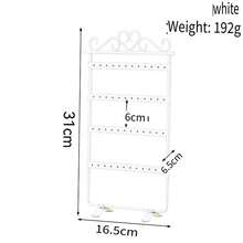 1pc Iron Earring Display Stand, 4-Tier 48-Hole Earring Organizer Rack, Women Jewelry Storage Holder, Suitable For Home Decor And Jewelry Organization - Multicolor - View 11