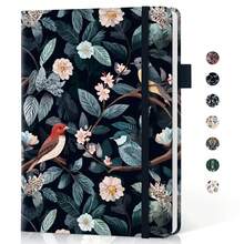 Lined Journal Notebook For Women & Men, Hardcover Leather Journal For Writing, A5 College Ruled Notebook For Work & Note Taking, Perfect For Office School Home Supplies, 160 Pages, Butterfly - H-twilight Serenade - View 1