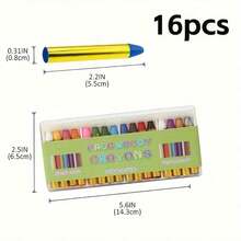 16 Colors Washable Face Painting Crayons, Easy To Apply Face Painting Sticks Suitable For Party And Holiday Makeup - Sets - View 7