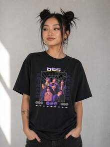 Women T-Shirts - Black - View 1