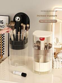 Tempat Penyimpanan Kuas Makeup Otomatis, Organizer Makeup Anti Debu, Kotak Penyimpanan Meja Rias Mewah, Cocok untuk Pensil Alis, Lipstik, Alat Kosmetik, Dekorasi Kamar Tidur, Perlengkapan Sekolah. - MultiWarna - View 9