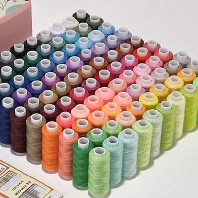 39 Colors Multifunction Sewing Thread, 65 Yards Per Spool Polyester Fiber Sewing Thread, Suitable For Machine Sewing, Hand Sewing, Embroidery And Mending. Includes Replaceable Polyester Thread, Designed For Sewing Enthusiasts And Beginners. Applicable For Hand Sewing, Machine Sewing And DIY Crafting.