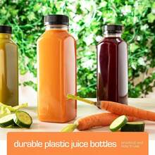 1pc/4pcs/10pcs -120ML/ 250ML/450ML-Leak-Proof Clear Plastic Juice Bottles - Perfect For Smoothies,Milk & Homemade Beverages - Juicing Containers - Clear - View 4