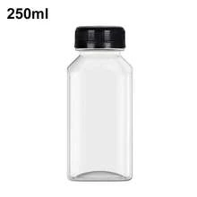 1pc/4pcs/10pcs -120ML/ 250ML/450ML-Leak-Proof Clear Plastic Juice Bottles - Perfect For Smoothies,Milk & Homemade Beverages - Juicing Containers - Clear - View 23