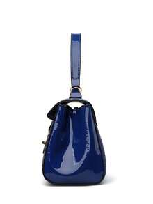 Tas Tote Wanita Baru, Kapasitas Besar, Bahan PU Tekstur Buaya Imitasi, Tali Bahu yang Dapat Diatur dan Dilepas, Tas Bahu Warna Polos Cocok untuk Perjalanan Sehari-hari - Biru - View 8