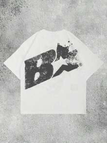 Camia casual de verano holgada con cuello redondo, manga corta, estampado de carta y estilo vintage de mascarada para mujer, en color blanco Adecuado como regalo. playera de mujer. blusas>elegantes. boho chic,Top de mujer suave, transpirable y cómodo, ideal para primavera, verano y otoño, perfecto para vacaciones, viajes y uso diario. Adecuado como regalo. playera de mujer. blusas>elegantes. boho chic,Top de mujer suave, transpirable y cómodo, ideal para primavera, verano y otoño, perfecto para vacaciones, viajes y uso diario. - Blanco - Ver 3