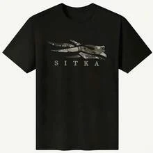 100% Cotton Unisex T-Shirt With Sitka Theme - 款式 - 查看 1