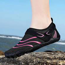 Amphibious Water Shoes, Non-Slip Quick-Dry Outdoor Hiking Fishing Wading Shoes For Men And Women - Black Rose Red - View 2