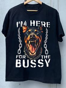 Camiseta de Hombre con Estampado de Moda, Top Casual Cómodo de Verano, Camisa de Manga Corta Adecuada para Actividades Diarias - Negro - Ver 11