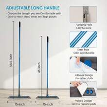Microfiber Flat Mop For All Floors - Wet & Dry Cleaning For Laminate, Wood, Vinyl, Tile, Kitchen, Bathroom & Walls - Includes 3 Washable Chenille Pads - 100 cái - Xem 4