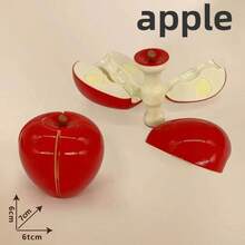Juego de juguetes de cocina para niños, utensilios de cocina de corte simulado, juguetes de corte de frutas simuladas, accesorios de cocina para regalo para niños - 1 pieza de pescado - Ver 35