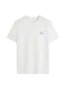 Camiseta de algodón transpirable popular de 2026 para parejas, Top Estético MiaoShou - Blanco - Ver 4