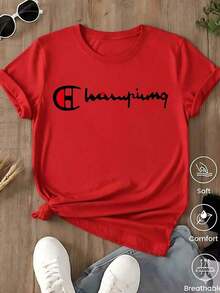 Women's Margarita Cocktail Club Graphic T-Shirt, White Tee With Funny Slogan "Save Water Drink Margs", Short Sleeve Blouse For Summer And Beach, Casual And Youthful Style, Gift For Friends. Pure-Cotton - 紅色1 - 查看 6