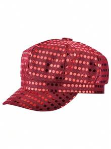 1/2pcs D EXCEED 70s Style Sequin Rhinestone Hat, Women's Party Dance Hat, Disco Daily Wear, Birthday Ball, Ballroom Stage Performance Carnival Accessory - Multicolor - View 7