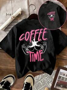 Camiseta  Iced Coffee And Sunshine, Camiseta Iced Coffee, Regalos para Amantes del Café, Camiseta de Verano, Camiseta Summer Vibes, Camiseta de Café - Negro 2 - Ver 12
