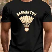 Printed T-Shirt For Men And Women - 黑色 - 查看 1