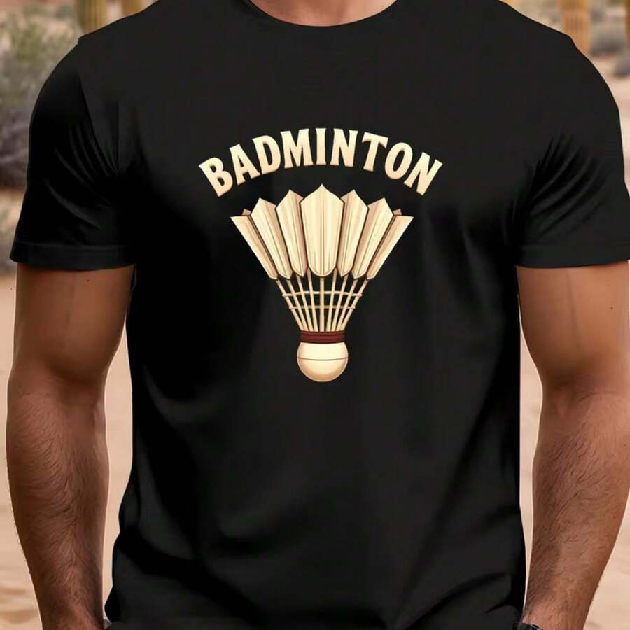 Printed T-Shirt For Men And Women - 黑色 - 查看 1