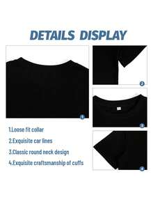 Women T-Shirts - Black - View 5