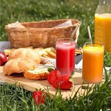 Bộ 12 ly thủy tinh có nắp và ống hút, ly cà phê thủy tinh 16oz có nắp, ly thủy tinh có ống hút và nắp, thích hợp cho các buổi họp mặt gia đình, tiệc tùng, đám cưới và quà tặng Ngày của Mẹ. - trong suốt - Xem 2