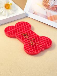 1 tấm lót liếm hình xương bằng silicon cho chó, tấm lót ăn chậm cho thú cưng, tấm lót liếm bằng silicon cho mèo và chó. - Nhiều màu - Xem 8