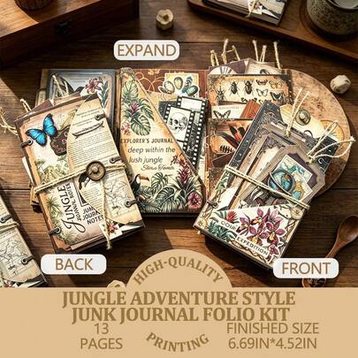 Bộ dụng cụ làm sổ tay mini chủ đề mùa thu - Bộ dụng cụ làm sổ tay mini, đồ dùng scrapbooking, trang trí sổ tay, dự án làm tập đựng tài liệu mini, quà tặng thủ công mỹ nghệ, phụ kiện trang trí thủ công cho các dự án sổ tay và scrapbooking – Bao gồm video hướng dẫn