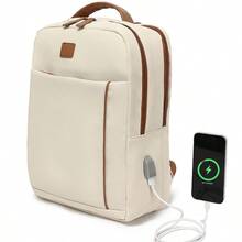 Teenager Backpack, Large Capacity, Multi-Function, 14-Inch Laptop, Casual School/Office Travel Bag - Multicolor - View 10
