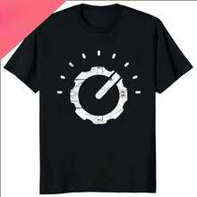 Camiseta de cuello redondo analógica electrónica EternalVUTableAudioEngineerMenssAudioEngineerRecordingStudioFunM((9)) - Negro - Ver 2