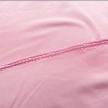 Funda elástica de cobertura total para silla, funda de silla de unicolor suave para todas las estaciones - Rosa - Ver 8