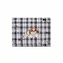 Korean Ins-Style Plaid Puppy Wallet, Cute Cardholder, Student Daily Storage Small Bag - Multicolor - View 15