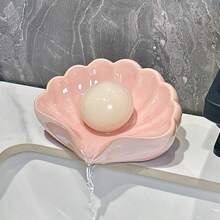 2 chiếc khay đựng xà phòng hình hoa bằng nhựa - hộp thoát nước xà phòng phòng tắm - giá đỡ xà phòng sáng tạo sang trọng cho phòng vệ sinh - hộp xà phòng - Xem 3
