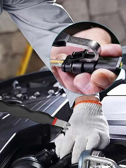 1 cái dụng cụ tách đầu nối điện, thích hợp cho kẹp nối dây điện ô tô, dụng cụ cạy đa năng, dùng để tách đầu nối kẹp dây điện ô tô, dây cắt, dụng cụ tách ống dẫn dầu, kìm đa chức năng (không dùng điện)