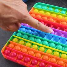 3D Magic Cube Irregular Flip Puzzle Anti Stress Office Stress Reliever - Big Size (100 Bubbles) - View 7