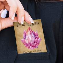 20Pcs Crystal Healing Cards - 2.5*3.5inch Watercolor Crystal Meaning Oracle Cards, Pocket Size Chakra Meditation Cards, Spiritual Divination Tarot Deck For Beginners, Reiki Energy Work & Crystal Reference Guide - View 4