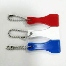 5pcs Plastic Lottery Scratch Card Scraper Keychains, Scratch Tool With Chain, Suitable For Lottery, Games And Contests, Multi-Color Scrapers - Multicolor - View 7