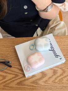 Ốp bảo vệ Niche Pink Star tương thích với Apple thế hệ thứ 4 và tai nghe Bluetooth thế hệ thứ 2. - Màu xanh nhạt - Xem 6
