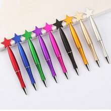 心形圆珠笔，9种颜色可选，可爱书写笔，适合女孩，墨水流畅，可用于记笔记、写日记、办公和学习，是送给少女的精美文具礼物，也可作为派对礼品。 - 多色愛心款 - 查看 6