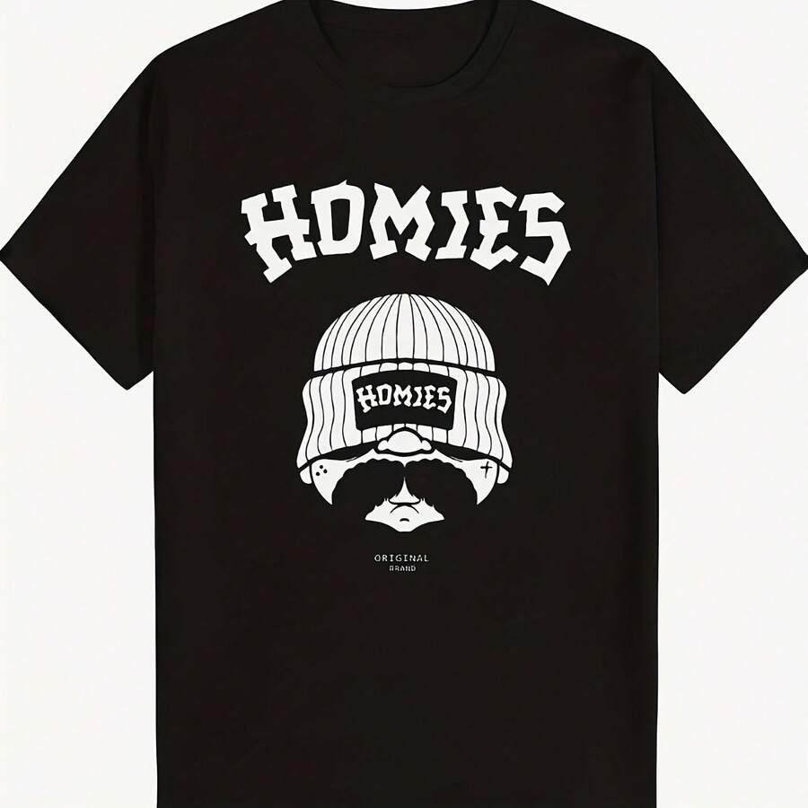 Homies T-Shirt 100% Cotton, Soft & Comfortable Gift For Men, Women, Family & Friends - 220g - Shape - View 1