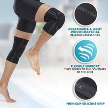 Knee Compression Sleeve Men And Women 2 Pack Knee Support Brace Running And Work Out Small - Small - View 2