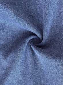 Jeans de talle alto con vuelo de unicolor simple para uso casual y de oficina de las mujeres - Azul 3 - Ver 6