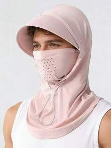 1pc Unisex Sun Protection Face Mask Hat, Summer Breathable Sunscreen Face Cover Neck Gaiter For Driving, Cycling, Outdoor Activities,Beach,Holiday - Multicolor - View 8